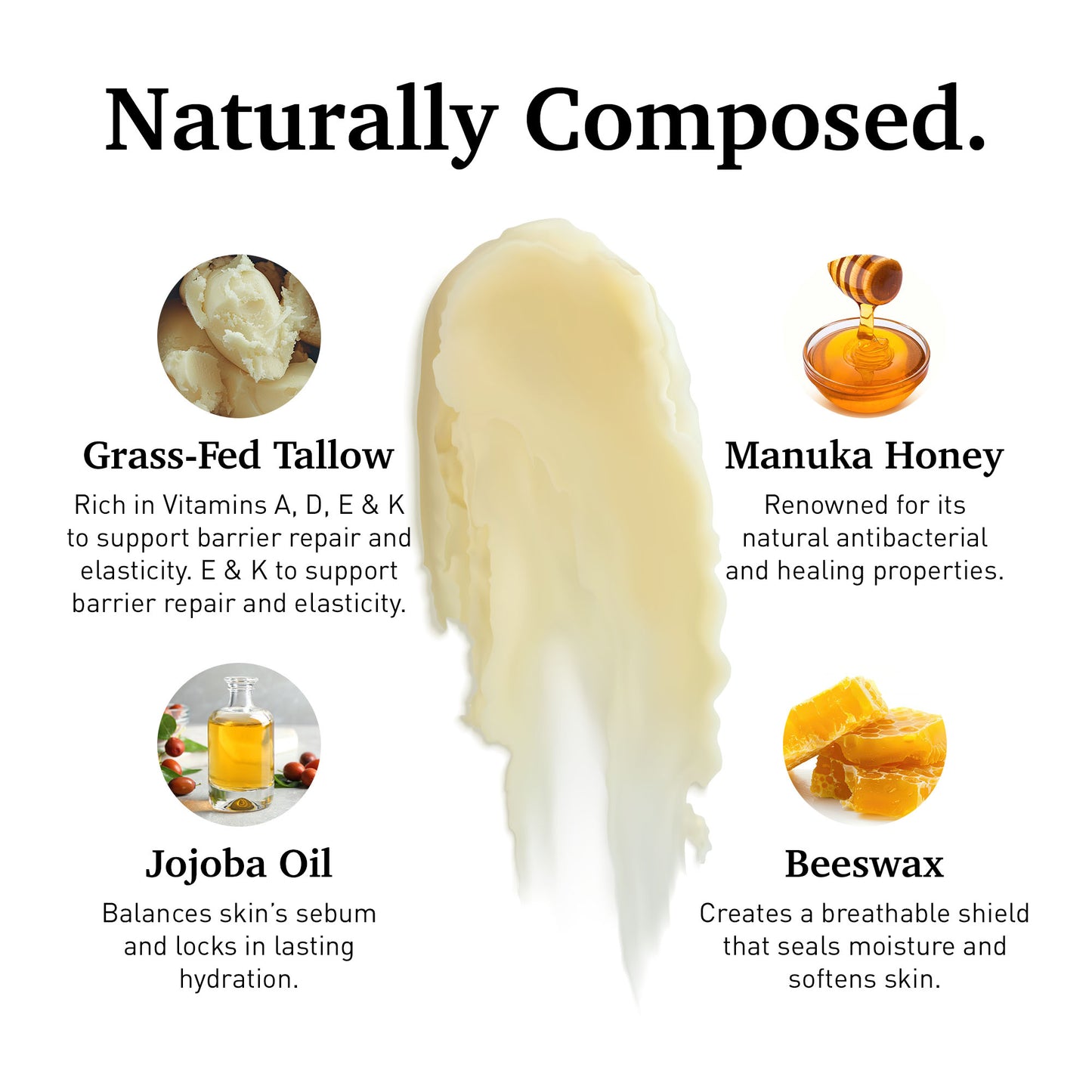 The Melting Balm: Tallow + Manuka Honey