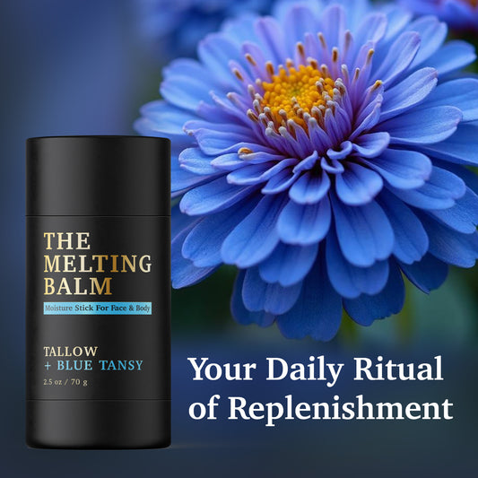 The Melting Balm: Tallow + Blue Tansy